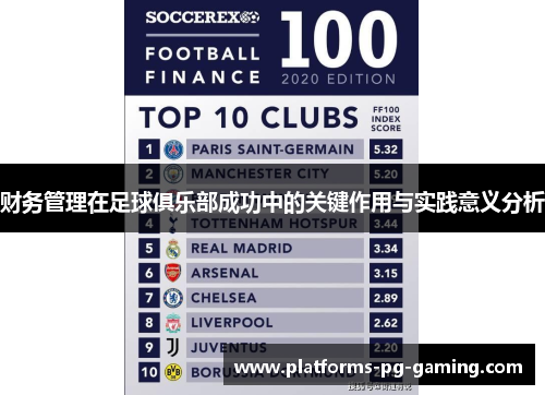 财务管理在足球俱乐部成功中的关键作用与实践意义分析 财务管理在足球俱乐部成功中的关键作用与实践意义分析