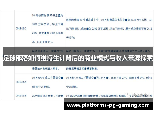 足球部落如何维持生计背后的商业模式与收入来源探索 足球部落如何维持生计背后的商业模式与收入来源探索